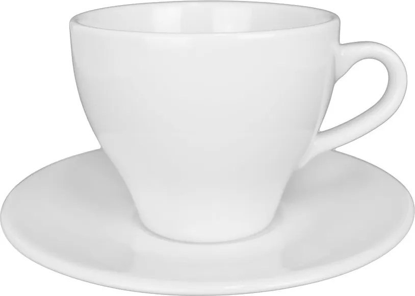 Csésze és csészealj 200ml 14cm fehér Paula Lubiana
