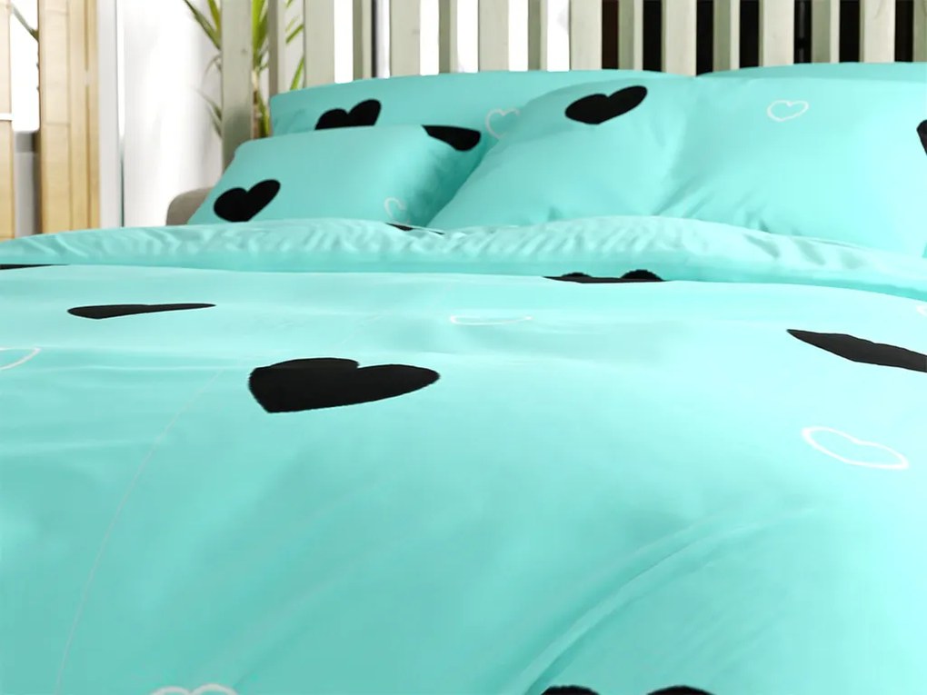 Mikroszálas ágyneműhuzat CORAZON BLEND kék Ágyneműhuzat mérete: 2 db 70 x 90 cm | 200 x 220 cm