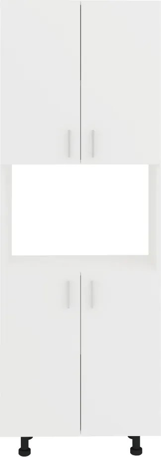 Arno 4 ajtós konyhaszekrény, Fehér, 56 x 30 x 161 cm
