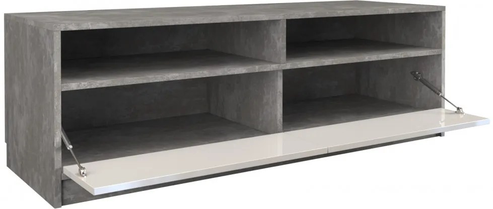 Arosa RTV KARO120 MIX TV állvány, beton- fényes fehér