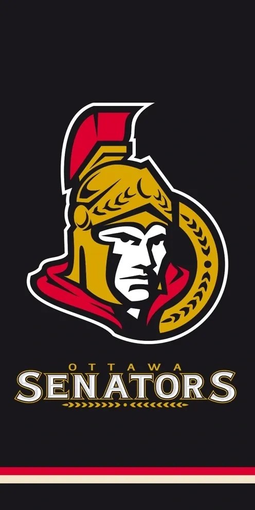 Ottawa Senators Nhl fekete strandtörölköző
