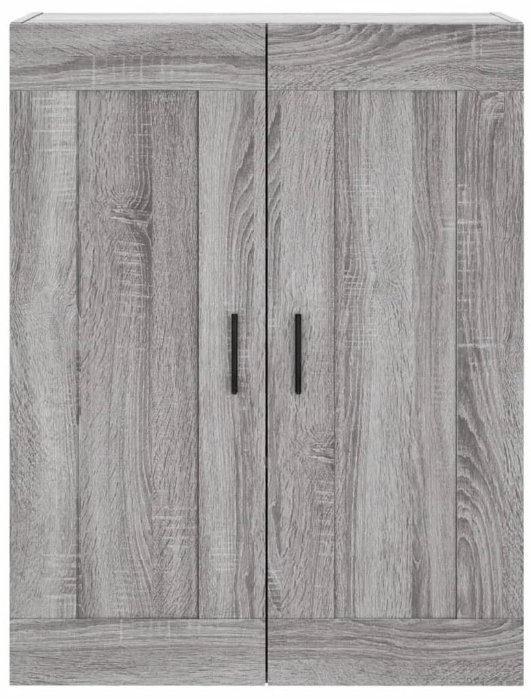 szürke sonoma szerelt fa magasszekrény 69,5 x 34 x 180 cm