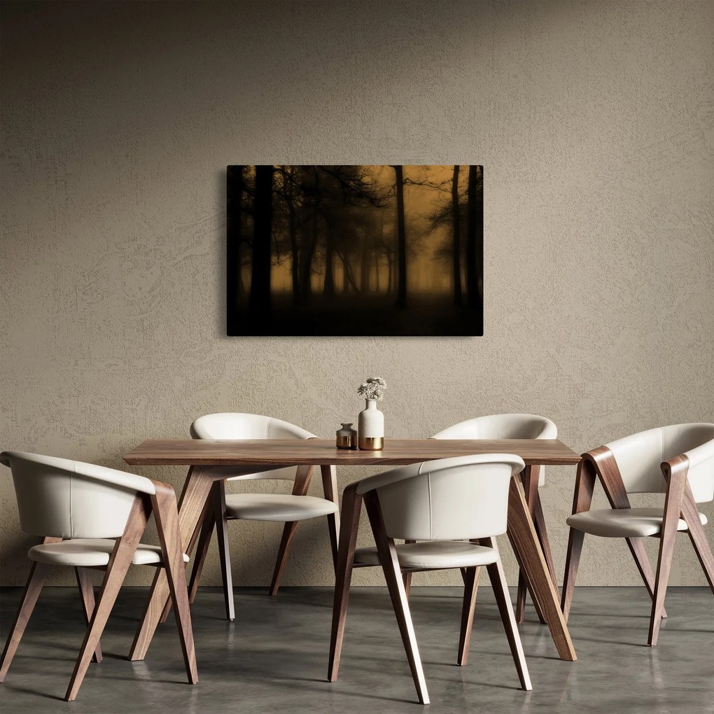 Kép - Sötét erdő (90x60 cm)