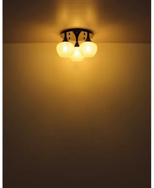 Globo 15548-3DK - Felületre szerelhető csillár MAXY 3xE27/40W/230V antracit