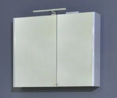 Sharp 100 cm komplett fürdőszoba bútor LED világítással, fehér, fali