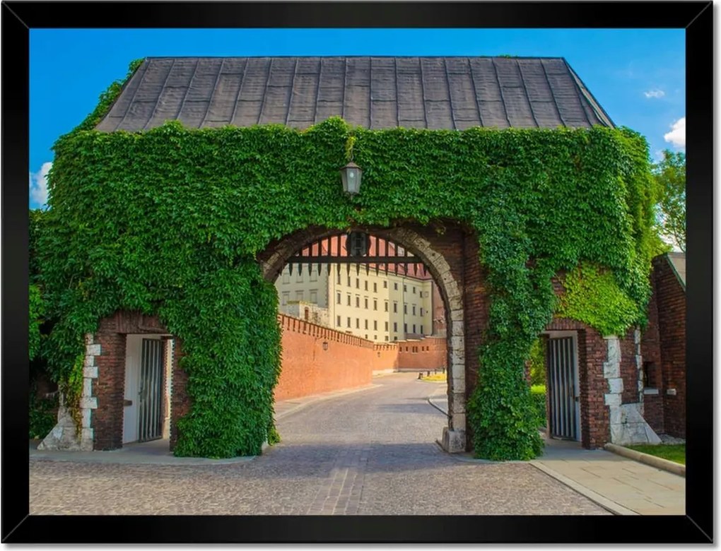 Poszterek keretben 40x30 Krakkó Wawel kapu
