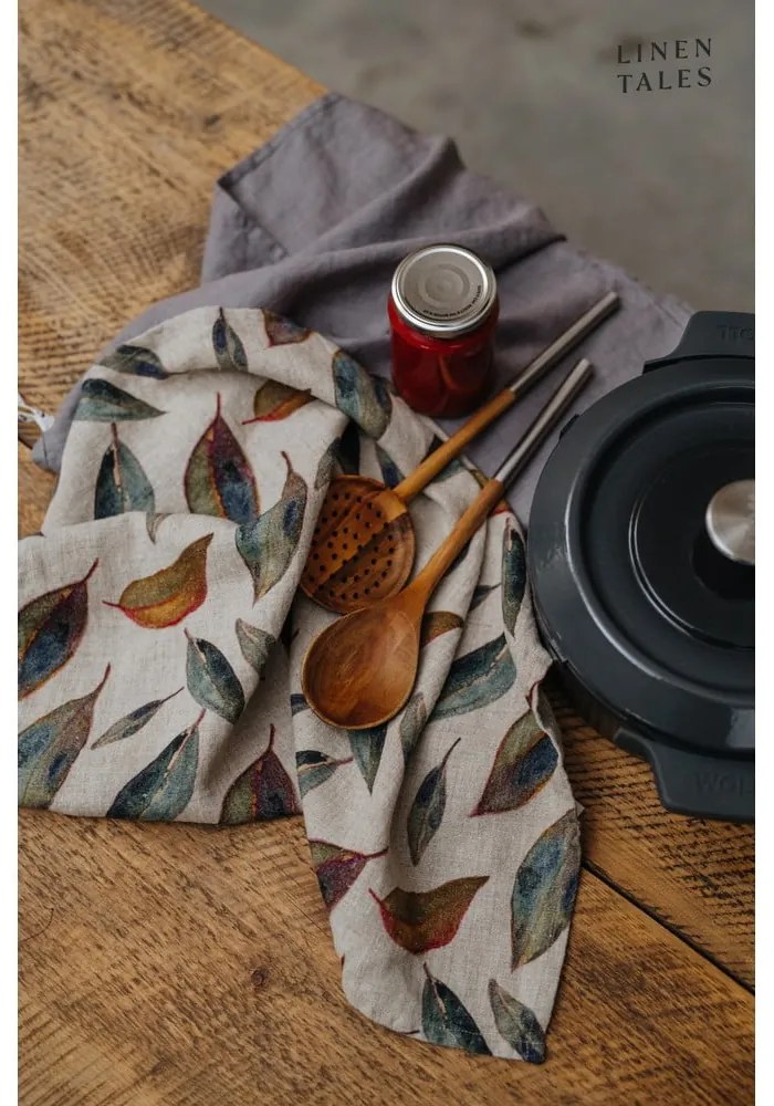 Len konyharuha 65x65 cm Golden Fall – Linen Tales