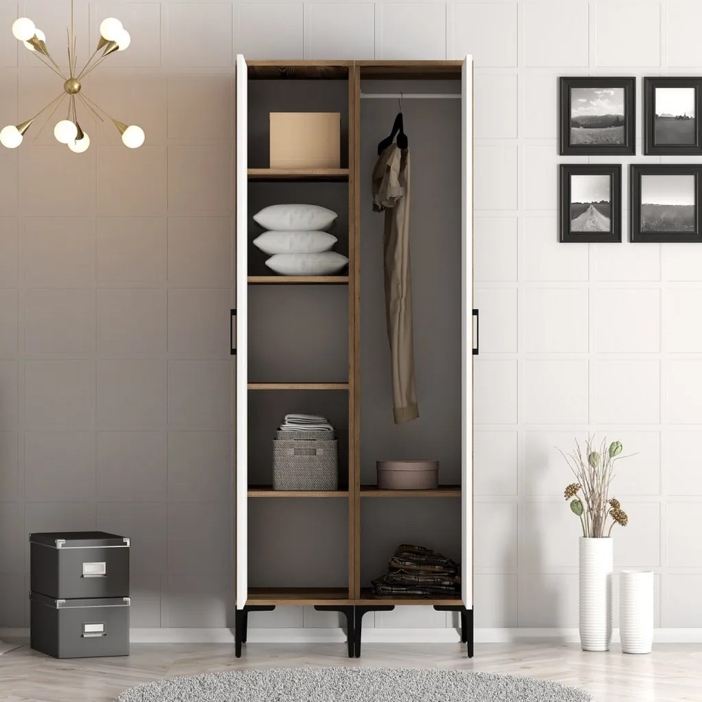 Kumsal PS - Walnut, White