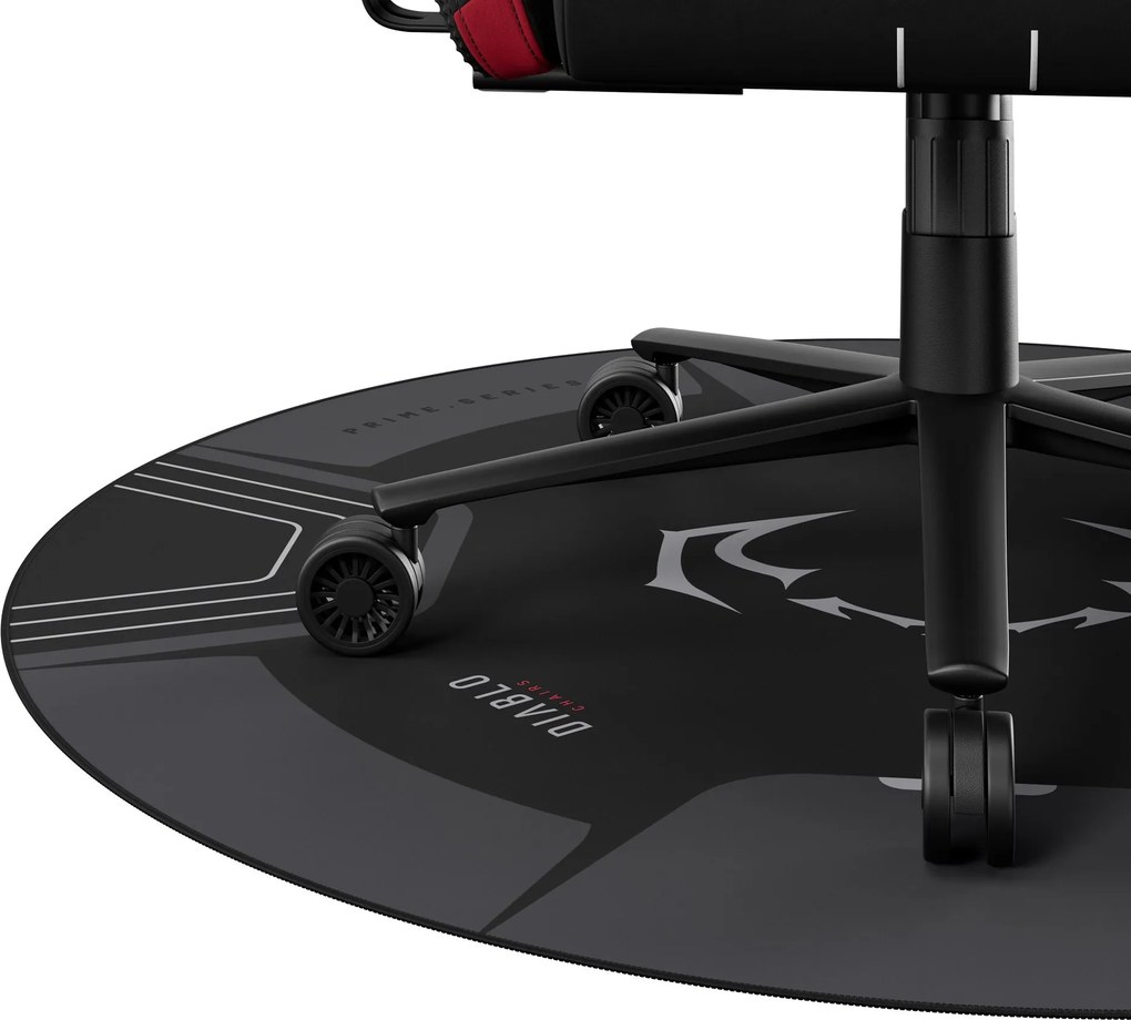 Csúszásmentes védőszőnyeg gamer székhez, fekete-szürke