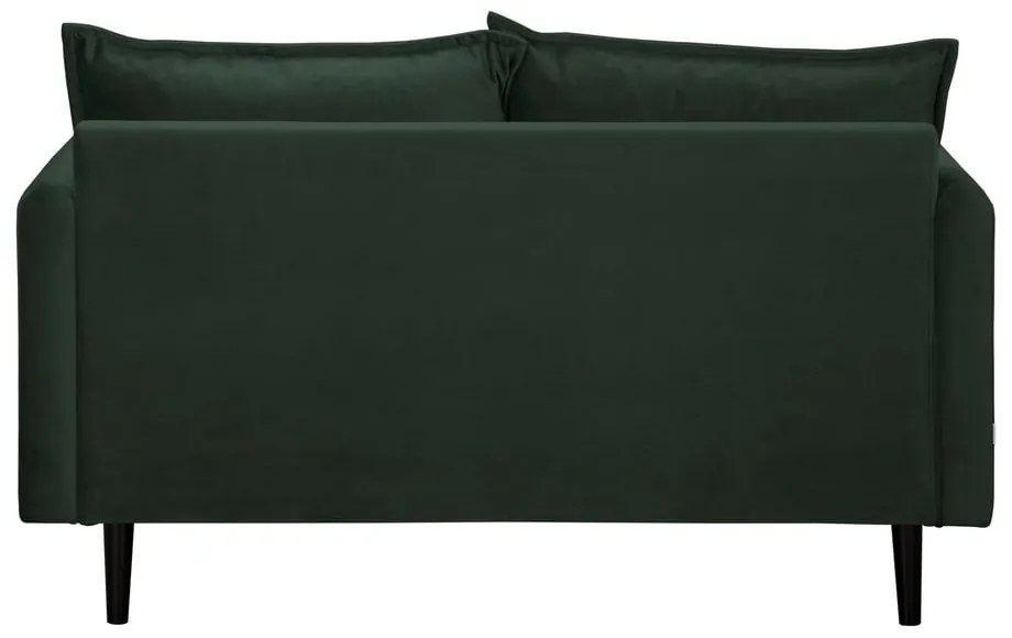 Sötétzöld bársony kanapé 138 cm Juli – Ropez