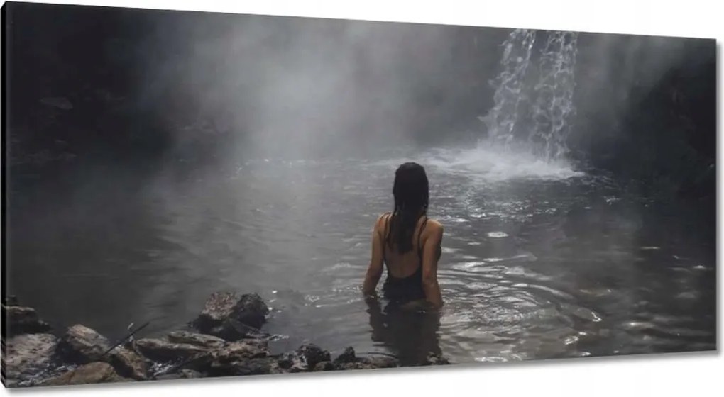 Festmények 115x55 Vízesés Tájképek