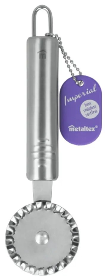 Pastry rozsdamentes acél tésztavágó, hosszúság 19 cm - Metaltex