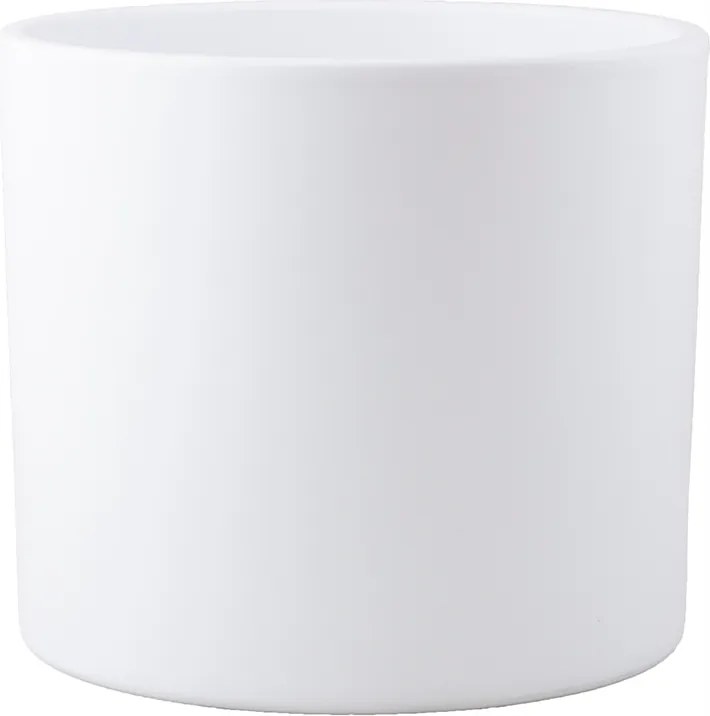 Virágtartó Fedél 20cm fehér skandináv kerámia erkélyre bonsai