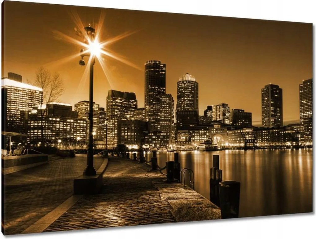 Vászonkép 120x80 Éjszaka Éjszakai város