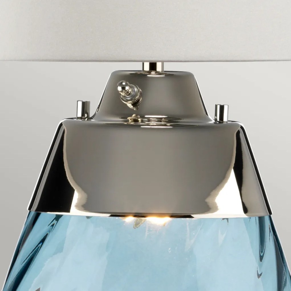 Elstead Lighting LENA LARGE LENA-TL-L-BLUE-OWSS Asztali lámpa 1X7W/GU10+1x60W/E27