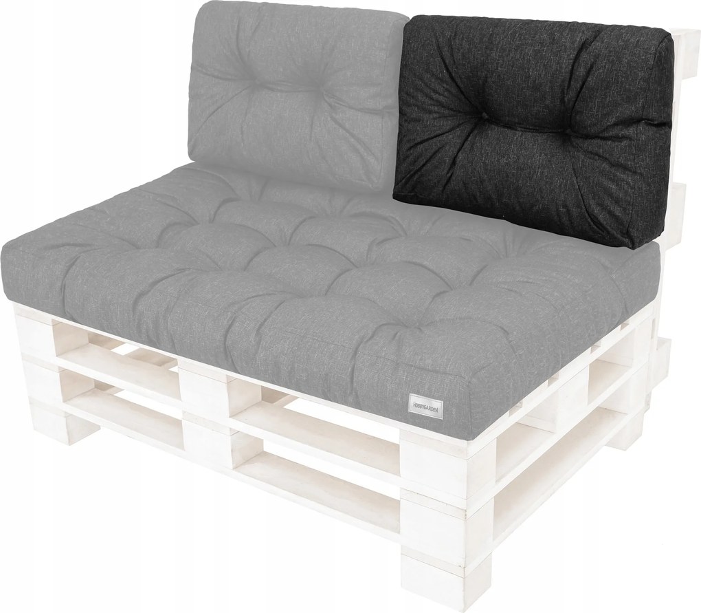 Kis háttámlás párna raklapból 60x40