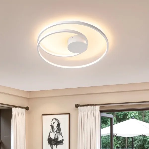 Brilagi - dimmelhető LED mennyezeti lámpa TWISTER LED/48W/230V, Ø 50 cm, fehér + távirányító
