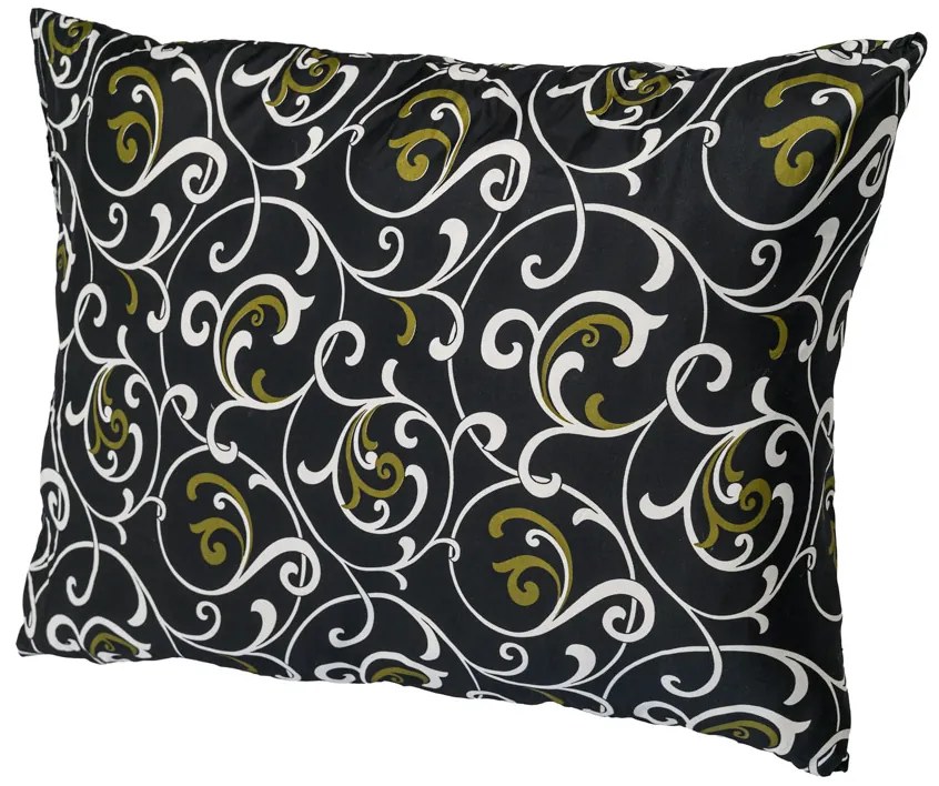 Nem steppelt ORIENT párna 70x90 cm, fekete