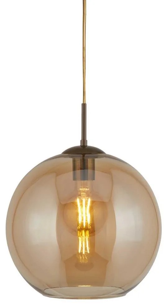 Searchlight 1621AM - Csillár zsinóron BALL 1xE27/60W/230V bronz