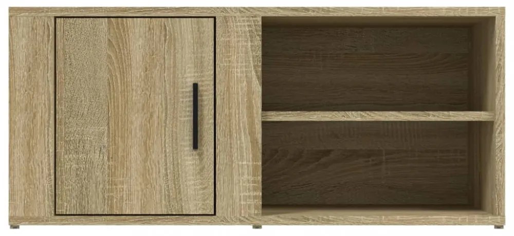 2 db sonoma tölgy színű szerelt fa TV-szekrény 80x31,5x36 cm
