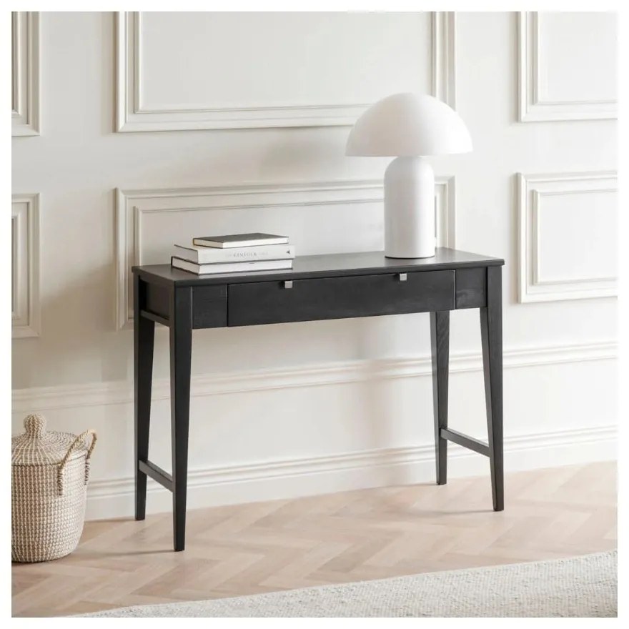 Fulla fekete tölgyfa konzolasztal - Rowico