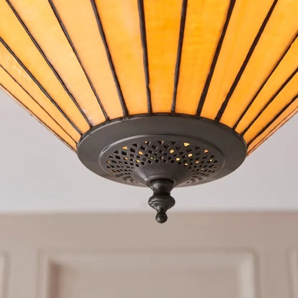 Endon 70706 - Tiffany mennyezeti lámpa JAMELIA 2xE27/60W/230V átm. 50 cm