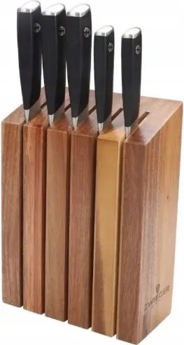 5 Db-os Főnökkés Készlet Fa Blokkban Zwieger Magneto Éles Szett