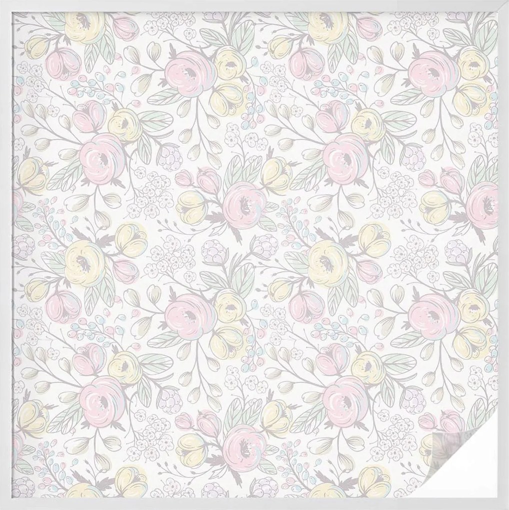 Ablakfólia Szélvédő Adatvédelem Virágmintás 100x100 cm