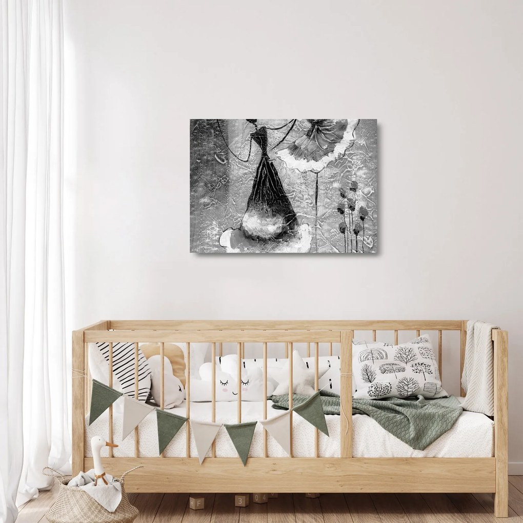 Üveg kép - Afrikai festészet (70x50 cm)