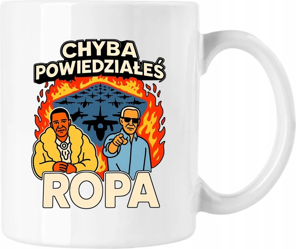 Bögre usa olaj mém vicc obama biden fehér 330ml