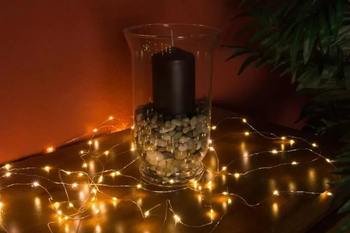 NEXOS Dekoráció karácsonyi 100 LED Meleg fehér