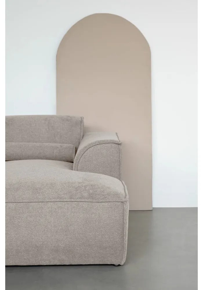 Bézs sarokkanapé (jobb oldali) Flex Felix – Miuform