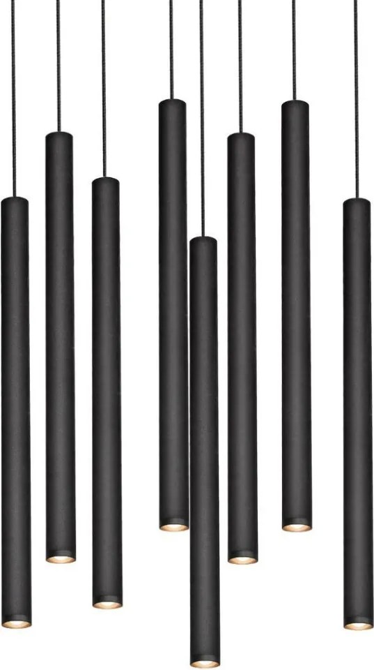 KASPA 11174802 ROLL Modern Led Függesztett Lámpa Fekete LED IP20