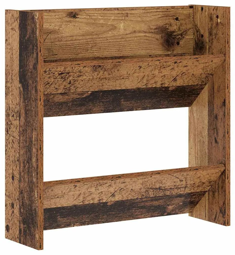 Cipőszekrény polcokkal 2 pcs Öreg fa 60 x 18 x 60 cm Faanyag