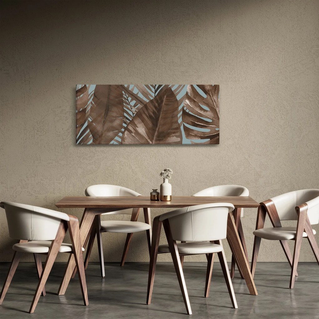 Kép - Pálma levél, akvarell (120x50 cm)