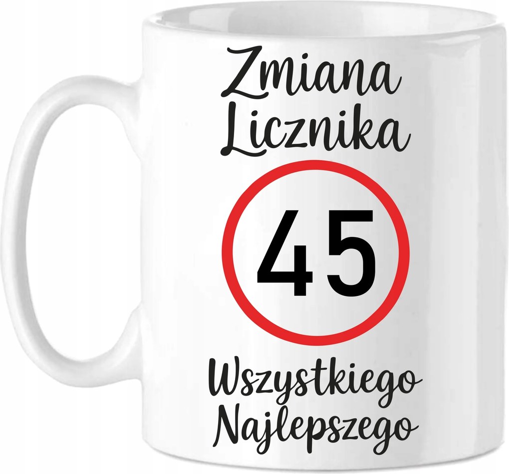 Bögre 45. Születésnapra Vicces Ajándék 45 éves Jubileum Mérőóra csere