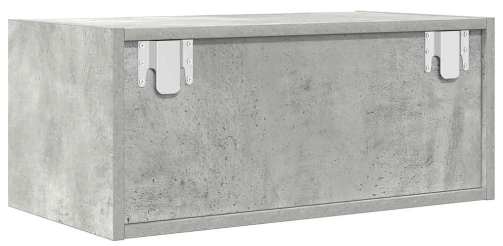 2 db betonszürke szerelt fa TV-szekrény 60x31x25,5 cm