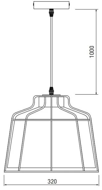 Lámpa Mennyezeti lámpatest GOA, 3574,AC220-240V,50/60Hz,1*E27,IP20,átmérő 32cm,egyes,kék