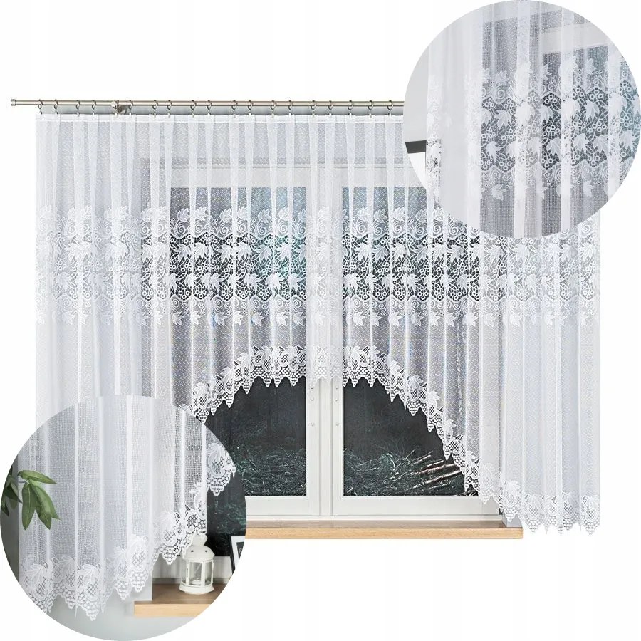 Kész Jacquard Függöny Ívvel A Nappaliba 530x160cm