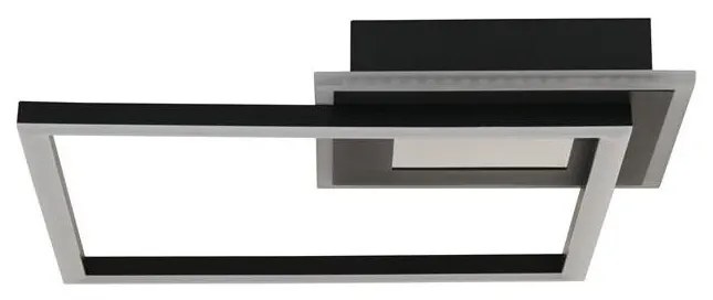 Searchlight 44250BK - fényerőszabályozható mennyezeti lámpa QUADRATE LED/24W/230V 36x36 cm