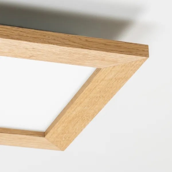 Brilagi - LED Dimmelhető lámpa SLIMFRAME WOOD LED/25W/230V 34x34 cm + távirányító