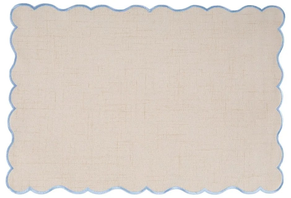 Lenkeverék tányéralátét 30x43 cm Noura – Tiseco Home Studio