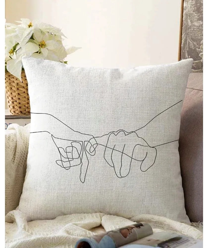 Pinky pamut keverék párnahuzat, 55 x 55 cm - Minimalist Cushion Covers