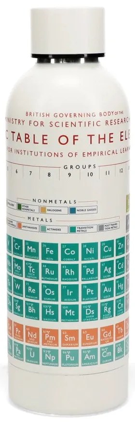 Krémszínű rozsdamentes acél utazó ivópalack 500 ml Periodic Table – Rex London