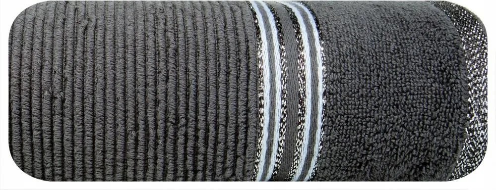 Törölköző 30x50 cm-es, acélszürke, 530g/m2