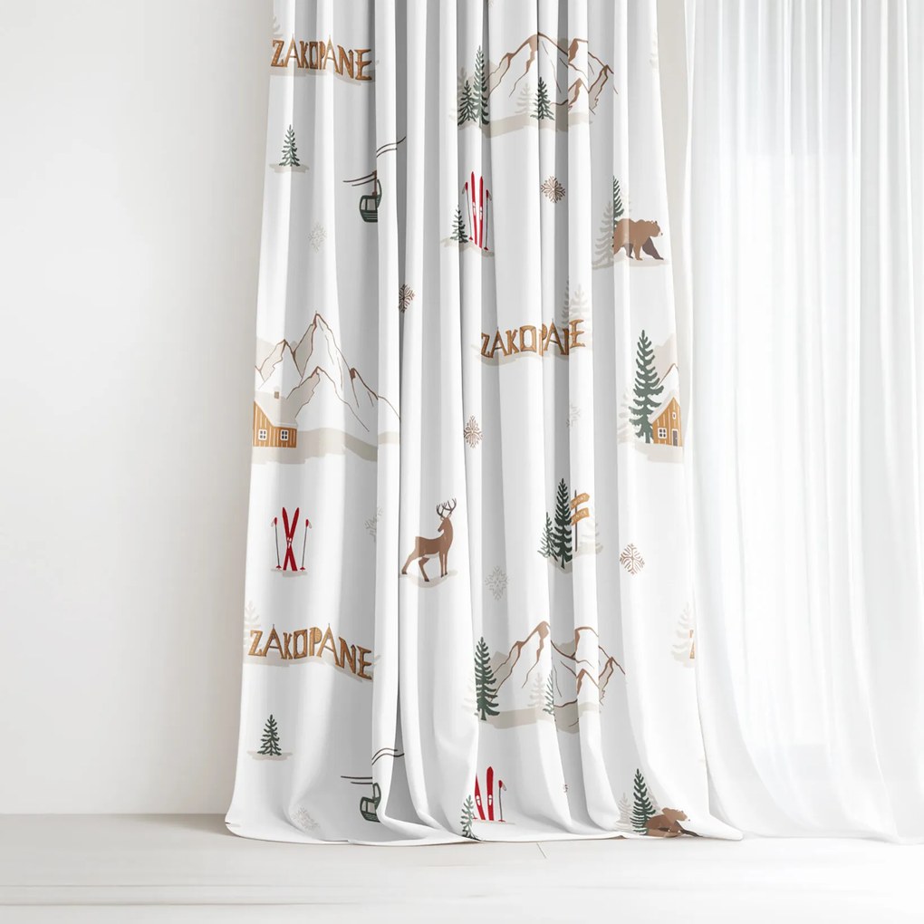 Goldea pamut drapéria - zakopane 240x150 cm