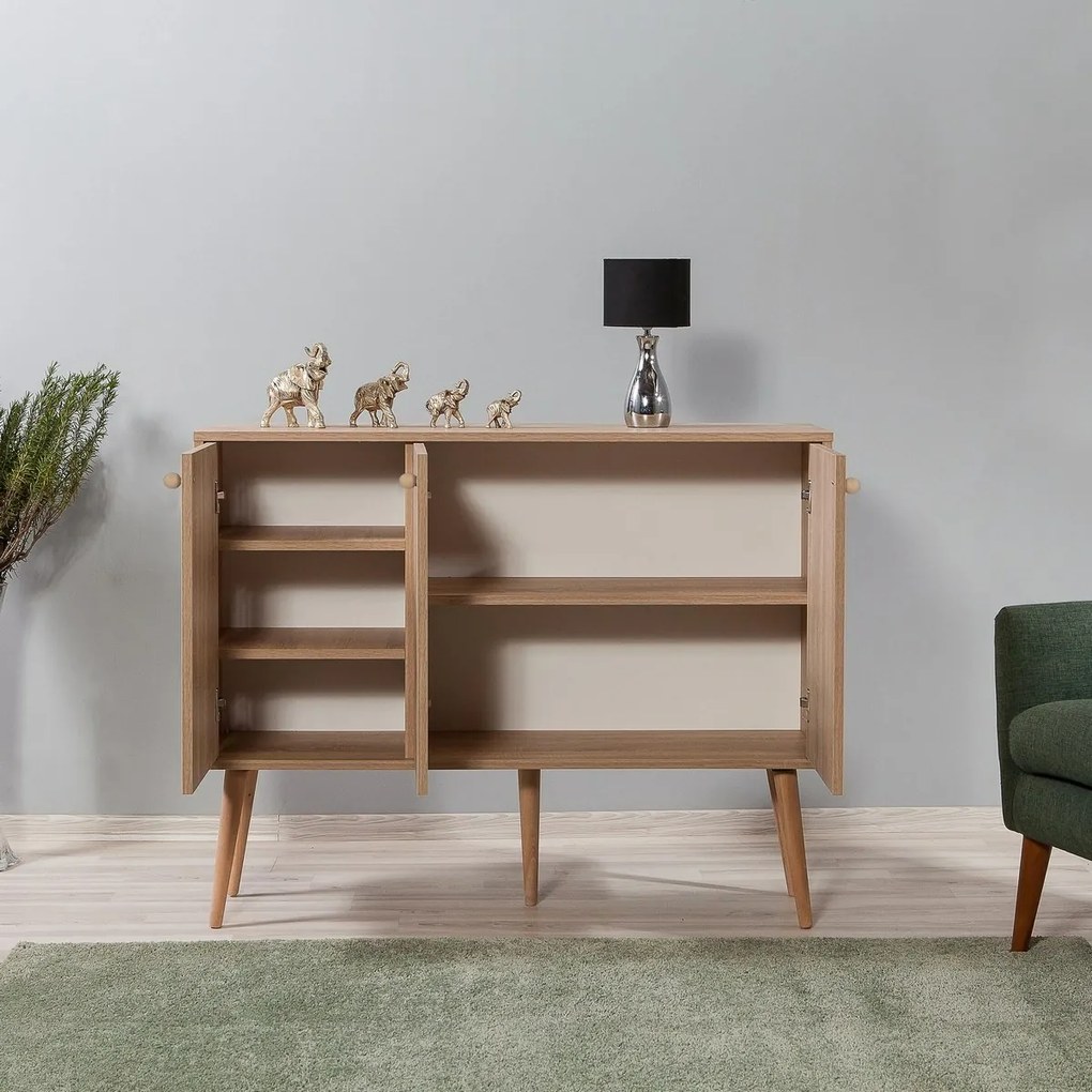 Mega Flowers Sonoma Oak szekrény