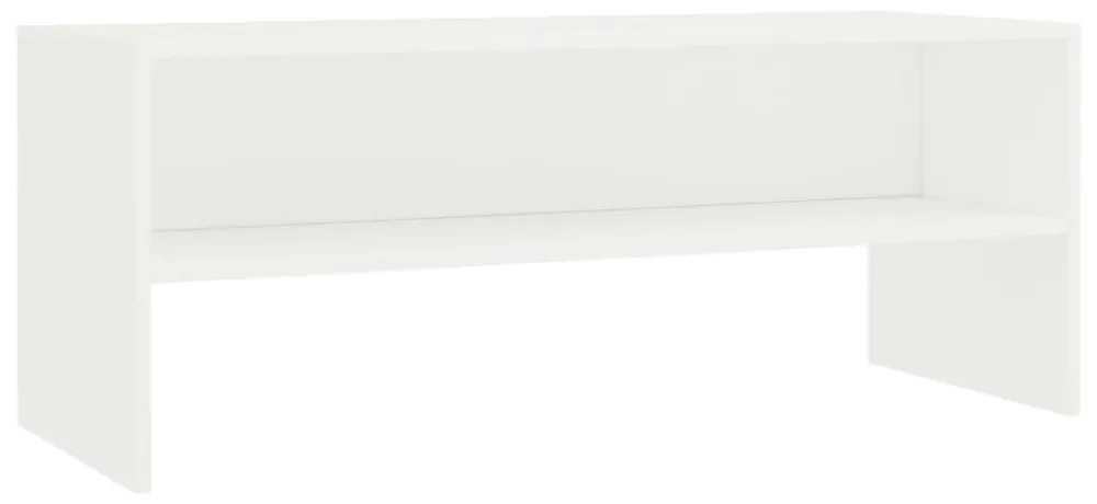 fehér szerelt fa TV-szekrény 100 x 40 x 40 cm