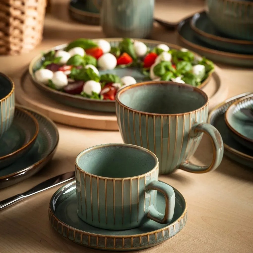 Altom Reactive Sage porcelán jumbo bögre, 450 ml