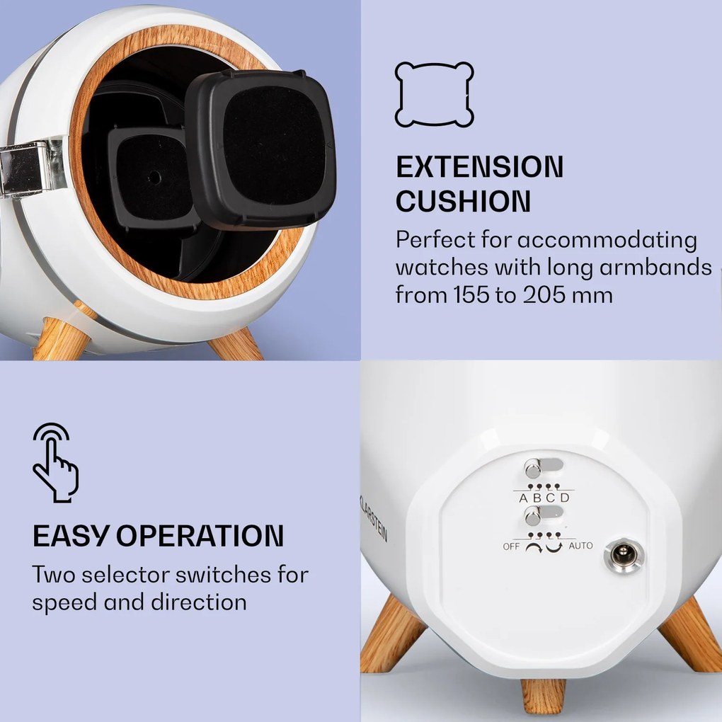 Klarstein Sindelfingen, mozgó óratartó, mozgás jobbra-balra, 1 óra